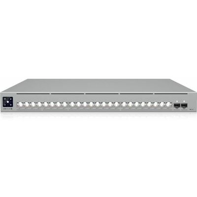 Professional-grade 24-port Layer 3 Etherlighting PoE+++ switch with (16) 10 GbE (8) 2.5 GbE and (2) 25G SFP28 ports Ubiquiti — view 2