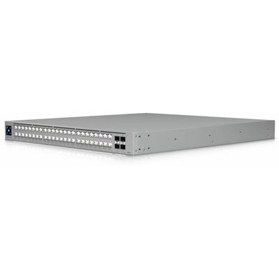 Professional-grade 48-port Layer 3 Etherlighting switch with (32) 10 GbE (16) 2.5 GbE and (4) 25G SFP28 ports Ubiquiti — view 2