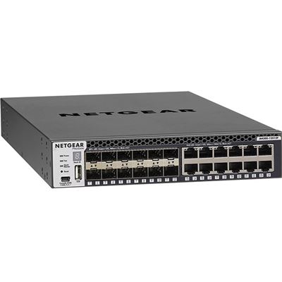 24-Port Managed Stackable Layer 3 Switch (24x 10GigE ports: 12x 10GigE & 12x SFP+) M4300-12X12F NETGEAR — view 2