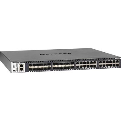 48-Port Fully Managed Stackable Layer 3 Switch (48x 10GigE ports: 24x 10GigE & 24x SFP+) M4300-24X24F NETGEAR — view 2