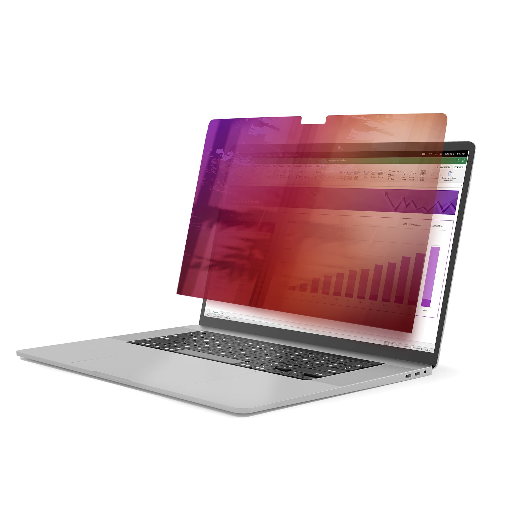 STARTECH.COM 16-INCH 2021/2023 MACBOOK PRO PRIVACY SCREEN, GLOSSY GOLD FILTER, 2 YR thumbnail 2