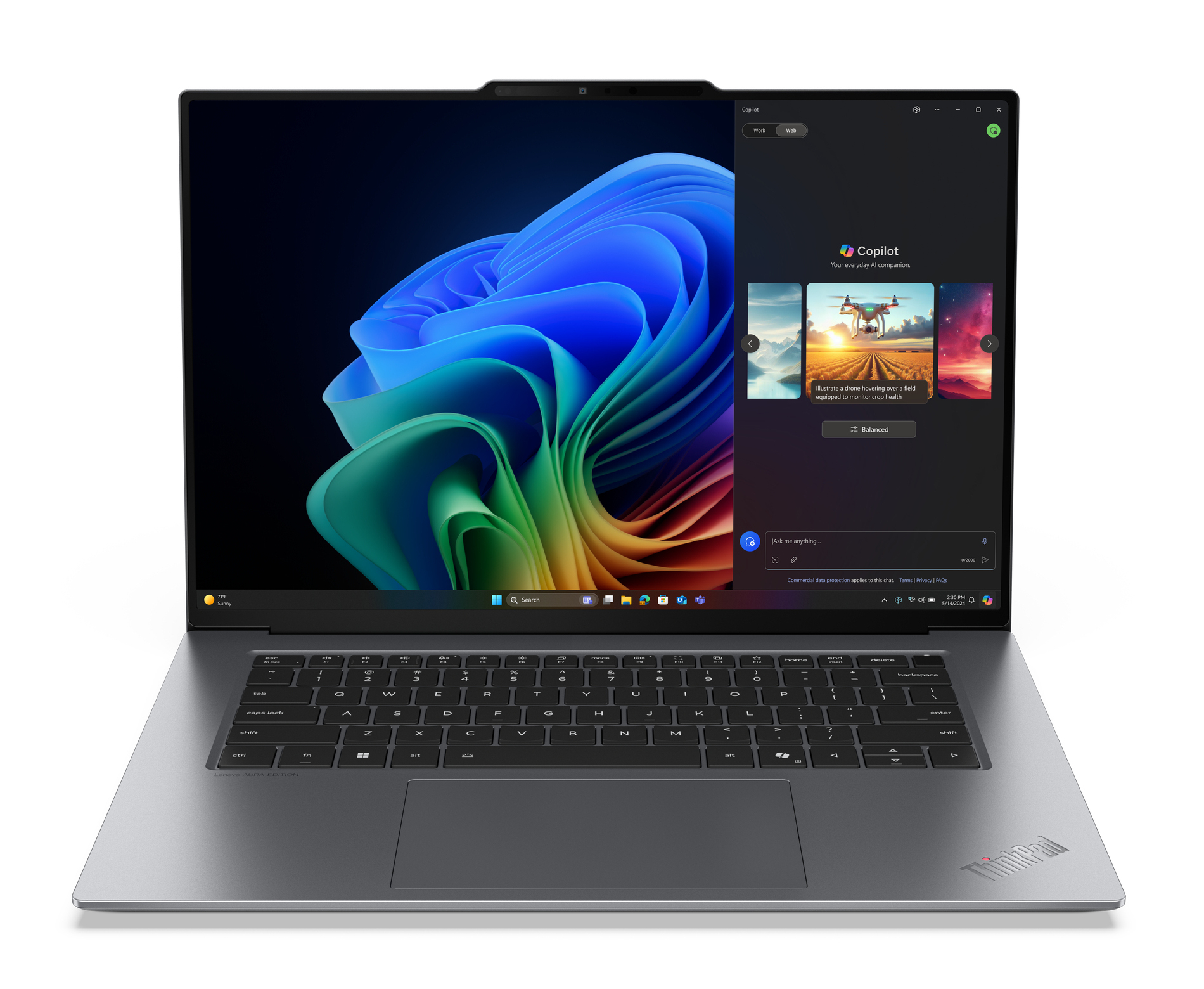 LENOVO X9 G1, 15.3"(2880X1800) OLED, ULTRA 7 258V, 32GB, 512GB, WI-FI 7, W11P, 3YP+CO, AI LENOVO — view 2