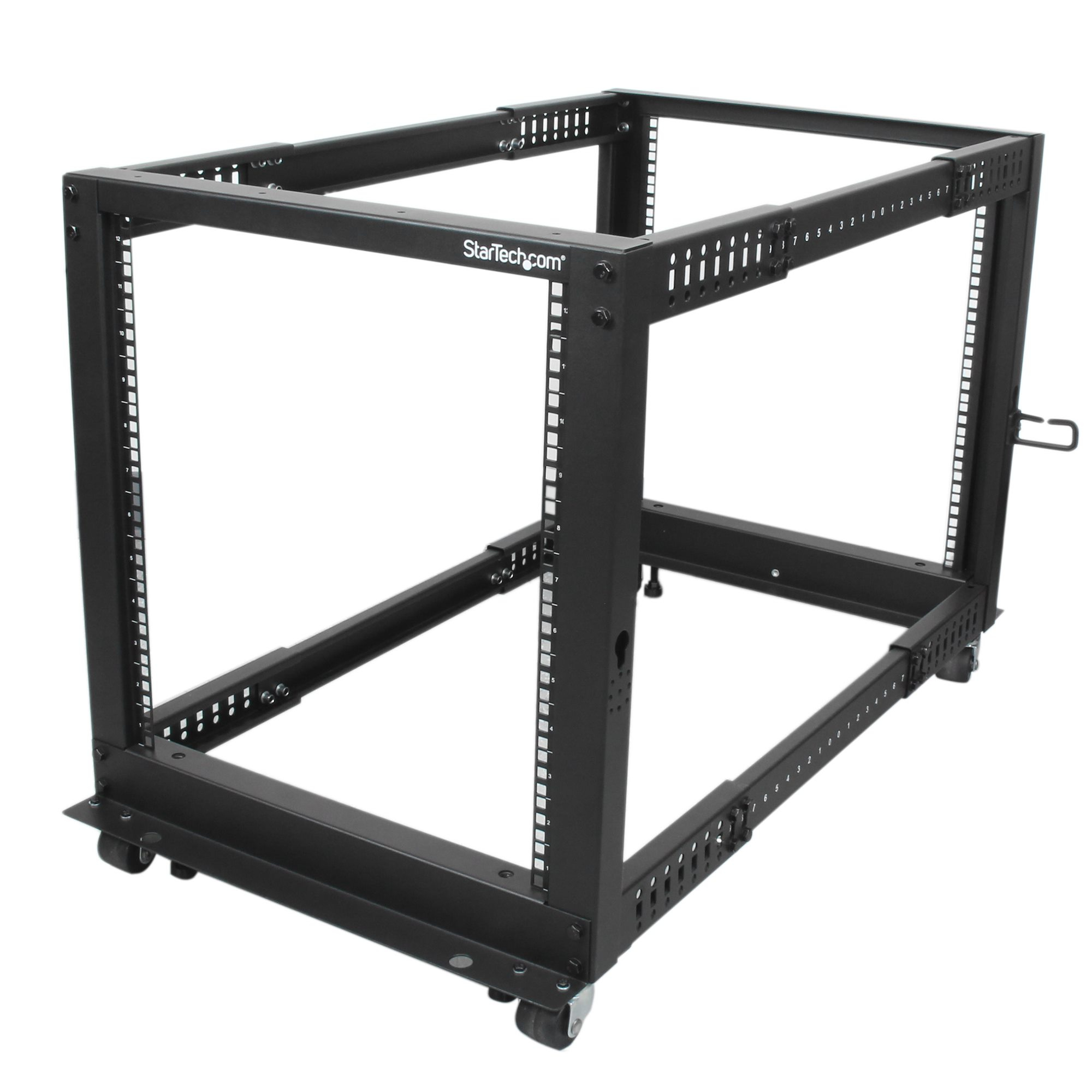 STARTECH.COM 19" 12U OPEN FRAME SERVER RACK MOBILE ADJUSTABLE DEPTH 22-40" 2 YR STARTECH — view 2