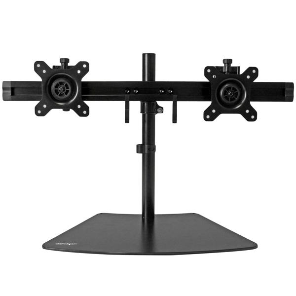 STARTECH.COM DUAL MONITOR STAND FOR UP TO 24" MONITORS - HORIZONTAL - BLACK 5 YR STARTECH — view 2