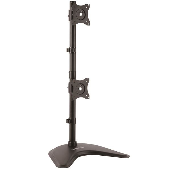 STARTECH.COM VERTICAL DUAL MONITOR STAND - STEEL - FOR MONITORS UP TO 27IN 5 YR thumbnail 2