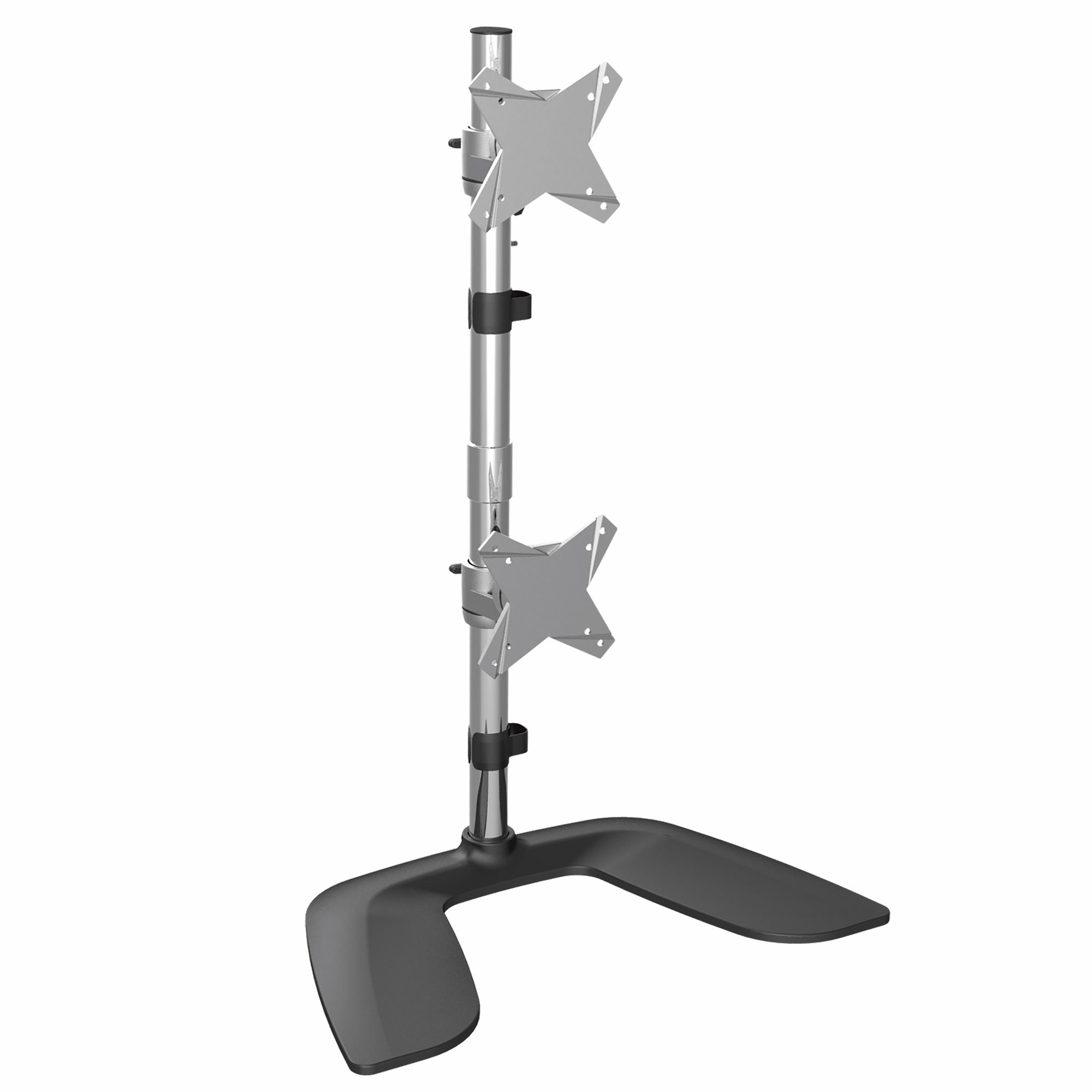 STARTECH.COM VERTICAL DUAL MONITOR STAND - FREE STANDING MOUNT 27 INCH VESA 5 YR thumbnail 1