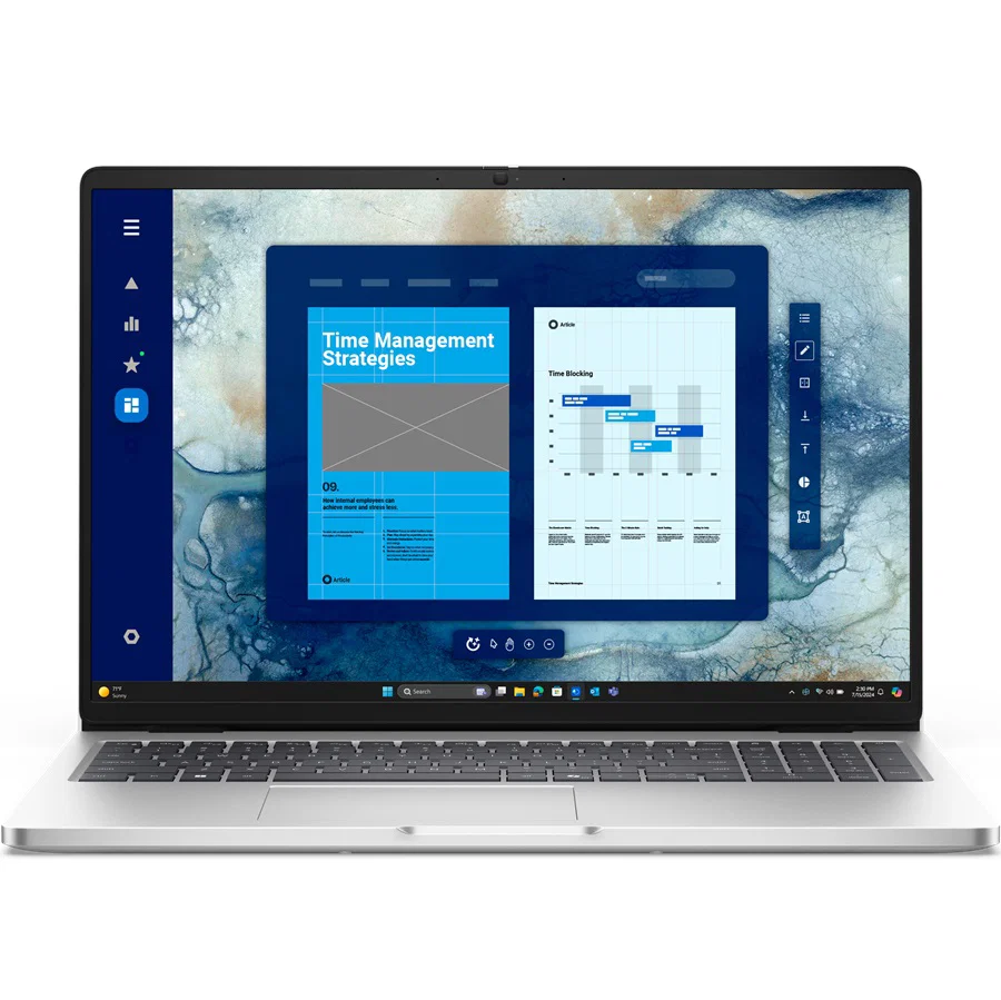 DELL PRO16 NOTEBOOK, 16" FHD+ IR, U7-255U, 32GB, 1TB, WL, W11P(AI), 3Y PRO DELL — view 2