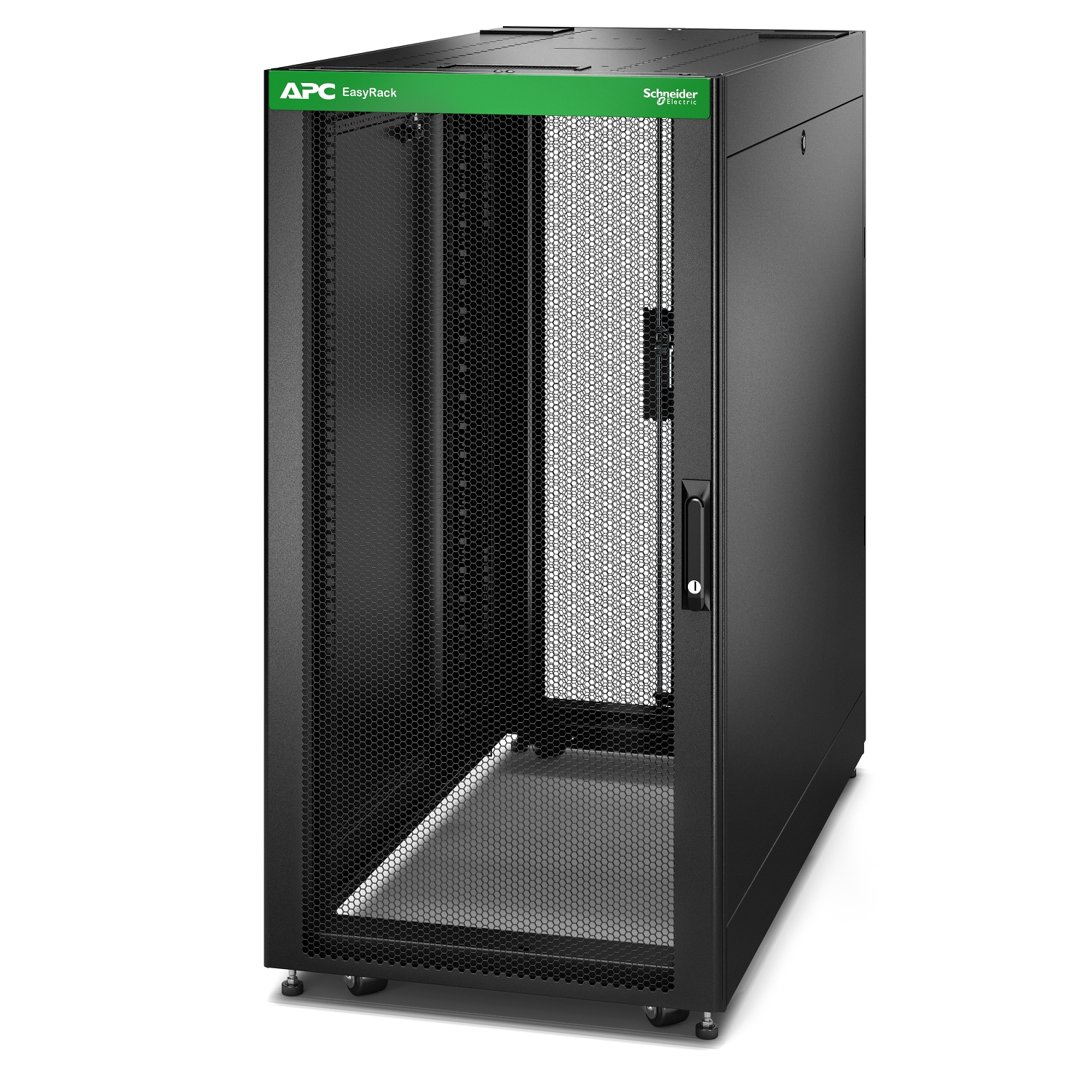 APC EASY RACK 600MM/24U/1200MM , WITH ROOF, SIDE PANEL,CASTORS,FEET AND 4 BRACKETS, NO BOTTOM, APC — view 2