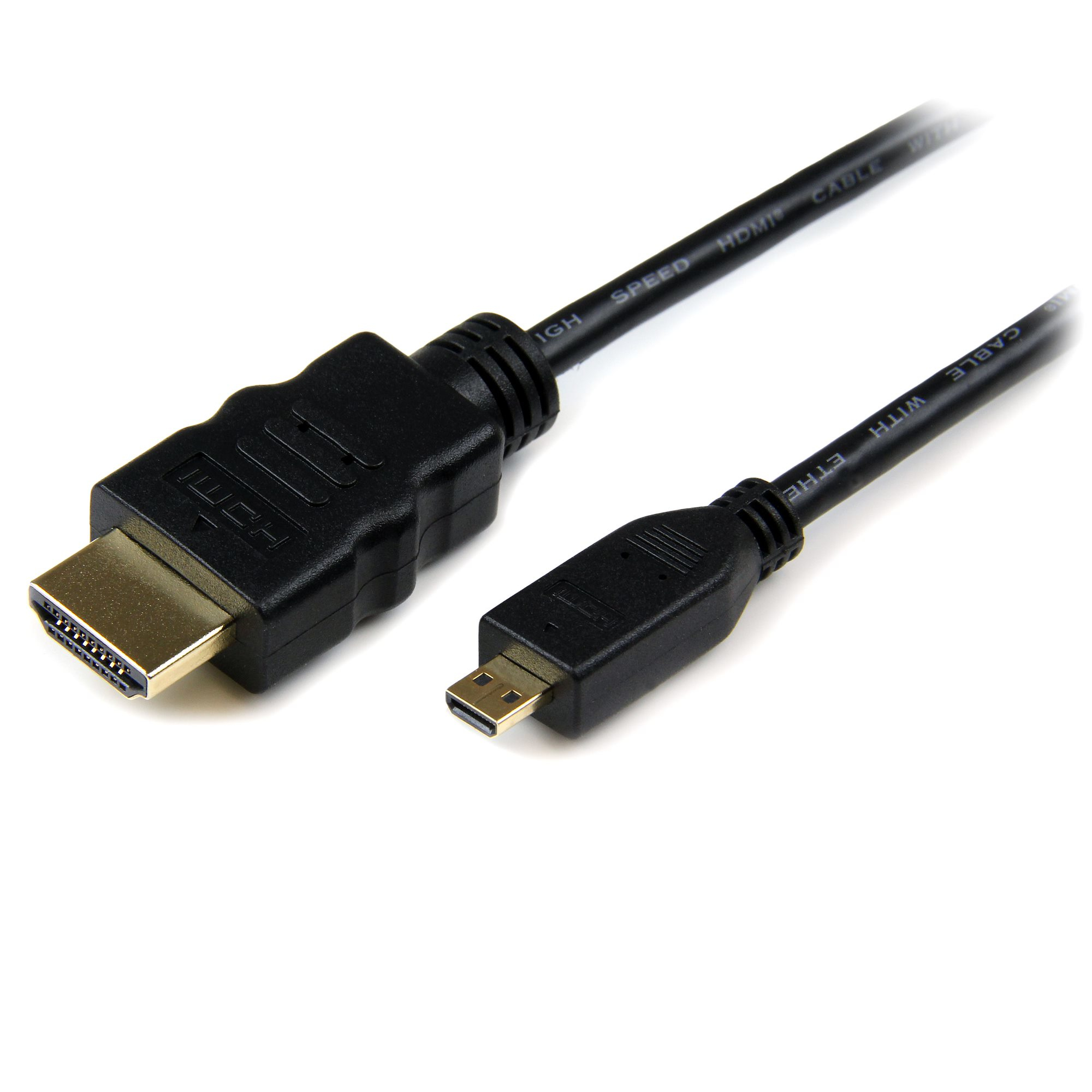 STARTECH.COM 2M MICRO HDMI TO HDMI CABLE WITH ETHERNET - 4K - ADAPTER CABLE LTW STARTECH — view 2