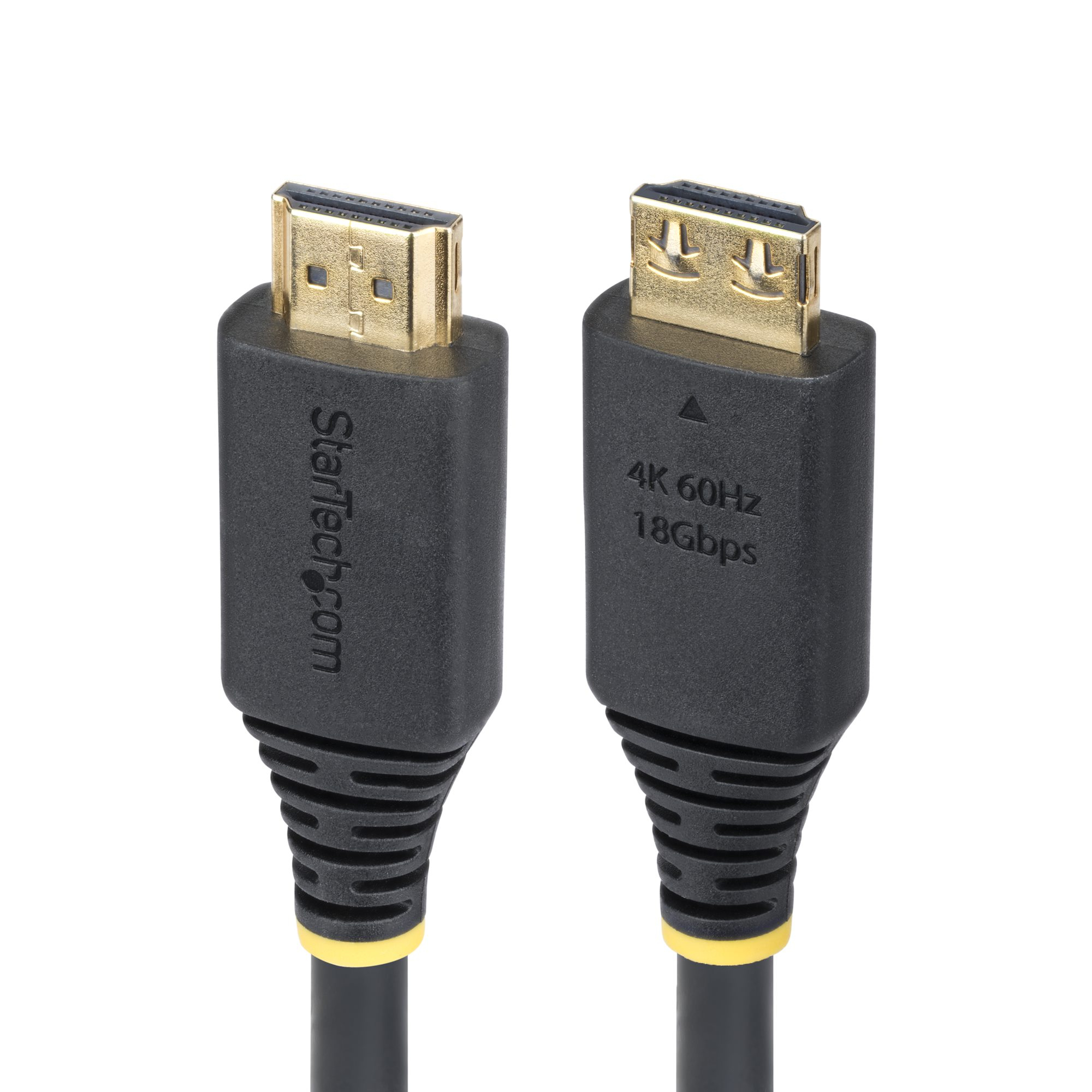 STARTECH.COM 50CM HIGH SPEED HDMI CABLE W/GRIPPING CONNECTORS, 4K 60HZ, LTW STARTECH — view 2
