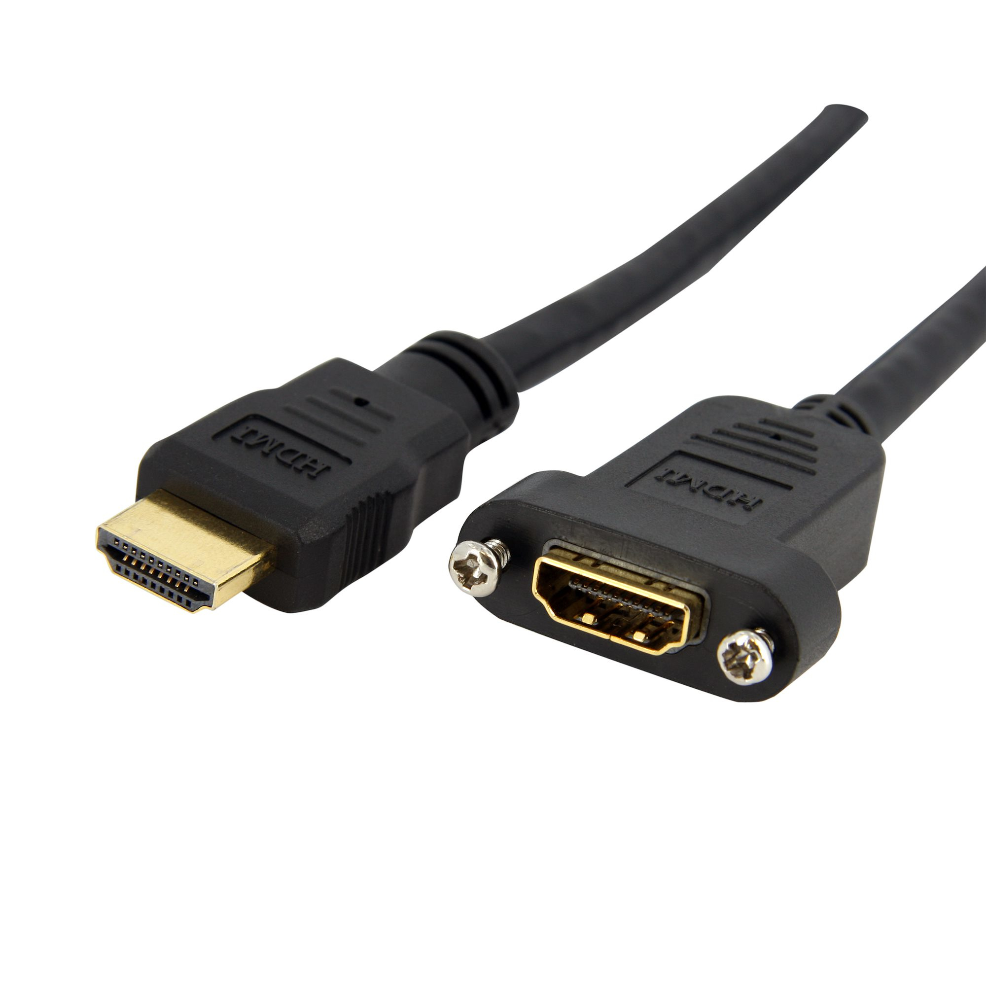 STARTECH.COM 91CM 4K 30HZ UHD HDMI FEMALE TO MALE ADAPTER PANEL MOUNT CABLE LTW STARTECH — view 2