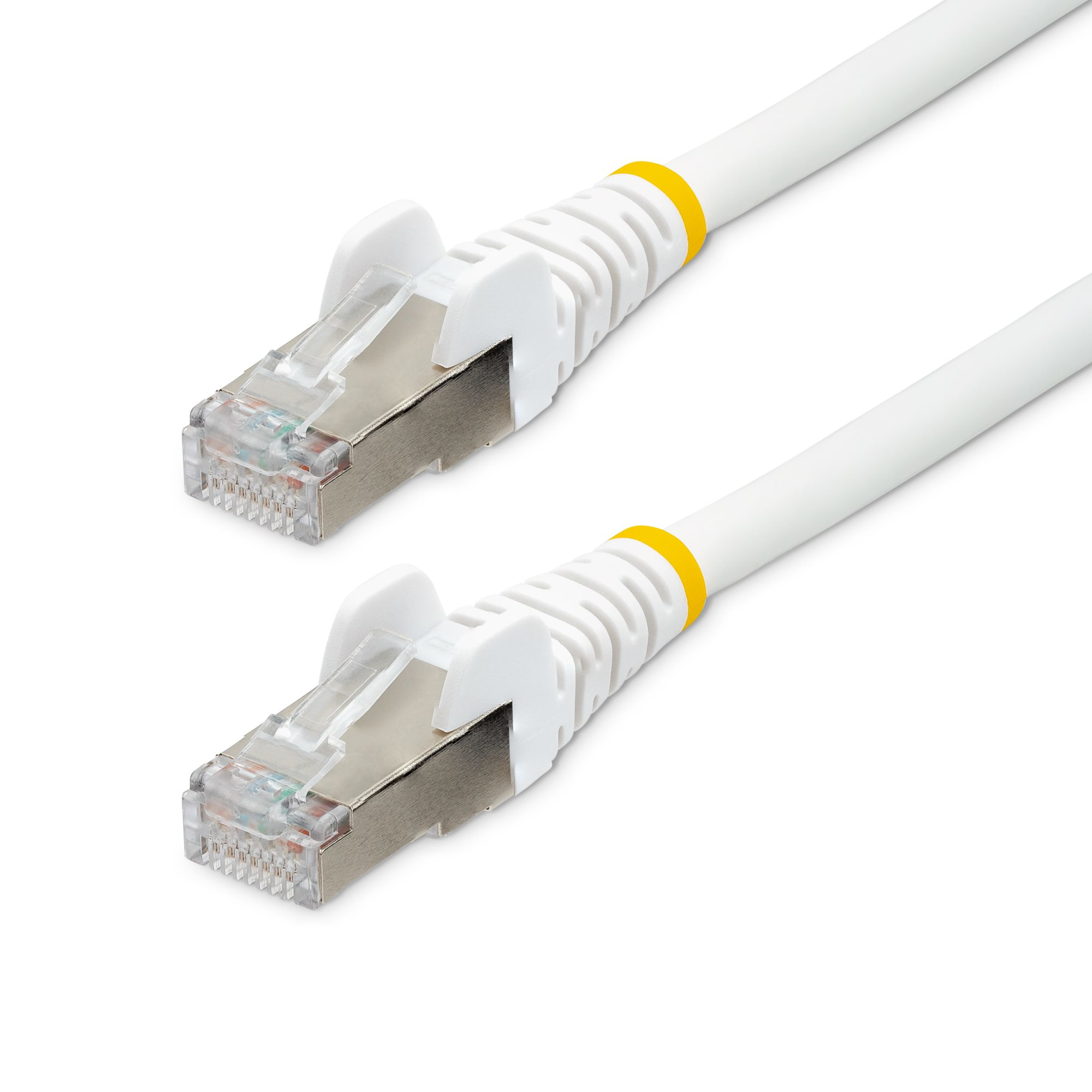 STARTECH.COM 50CM LSZH CAT6A ETHERNET CABLE - 10GBE S/FTP 100W POE WHITE LTW STARTECH — view 2