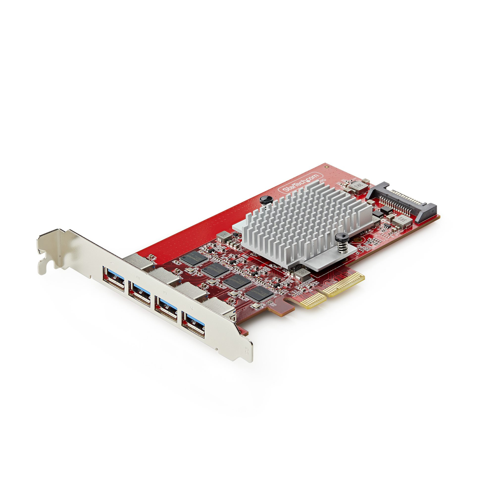 STARTECH.COM 4-PORT USB-A PCIE CARD, USB 3.2 10GBPS, 4X CONTROLLERS, TAA, 2 YR STARTECH — view 2