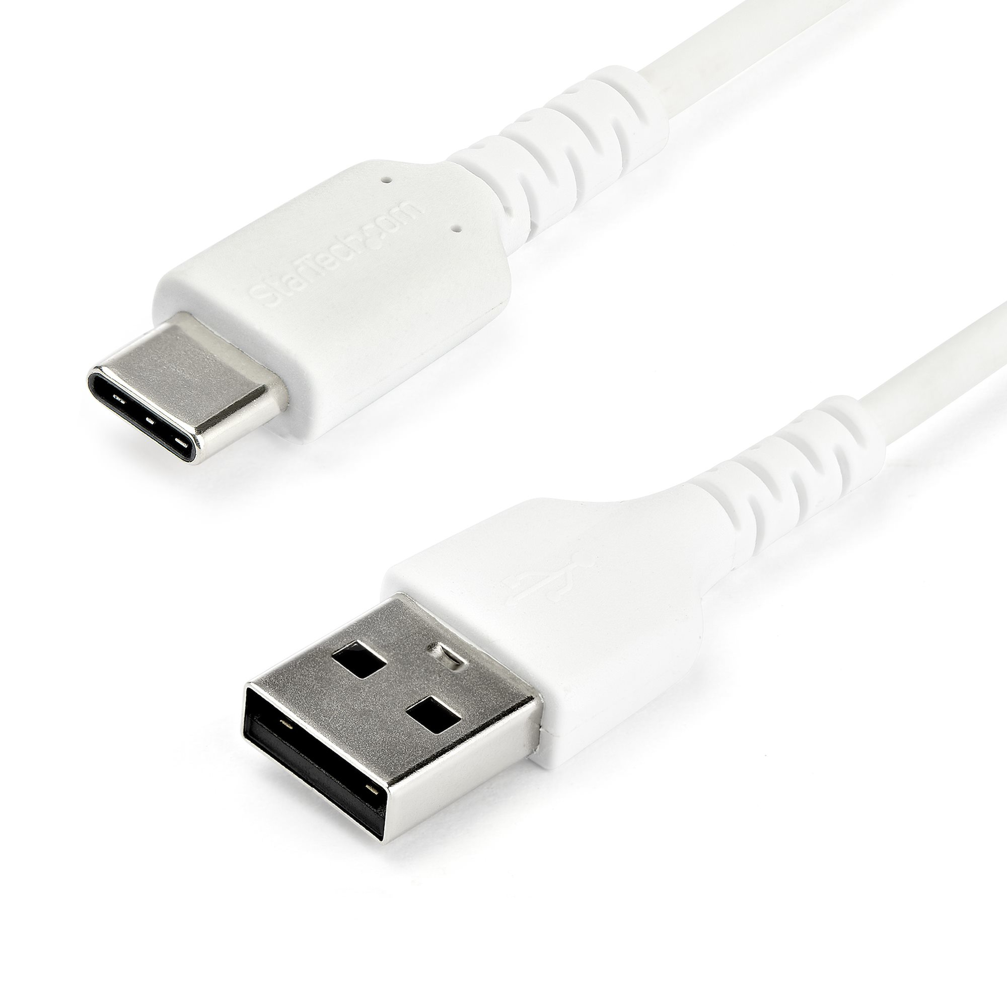STARTECH.COM 2M USB A TO USB C CHARGING CABLE - DURABLE ARAMID 3A WHITE LTW STARTECH — view 2