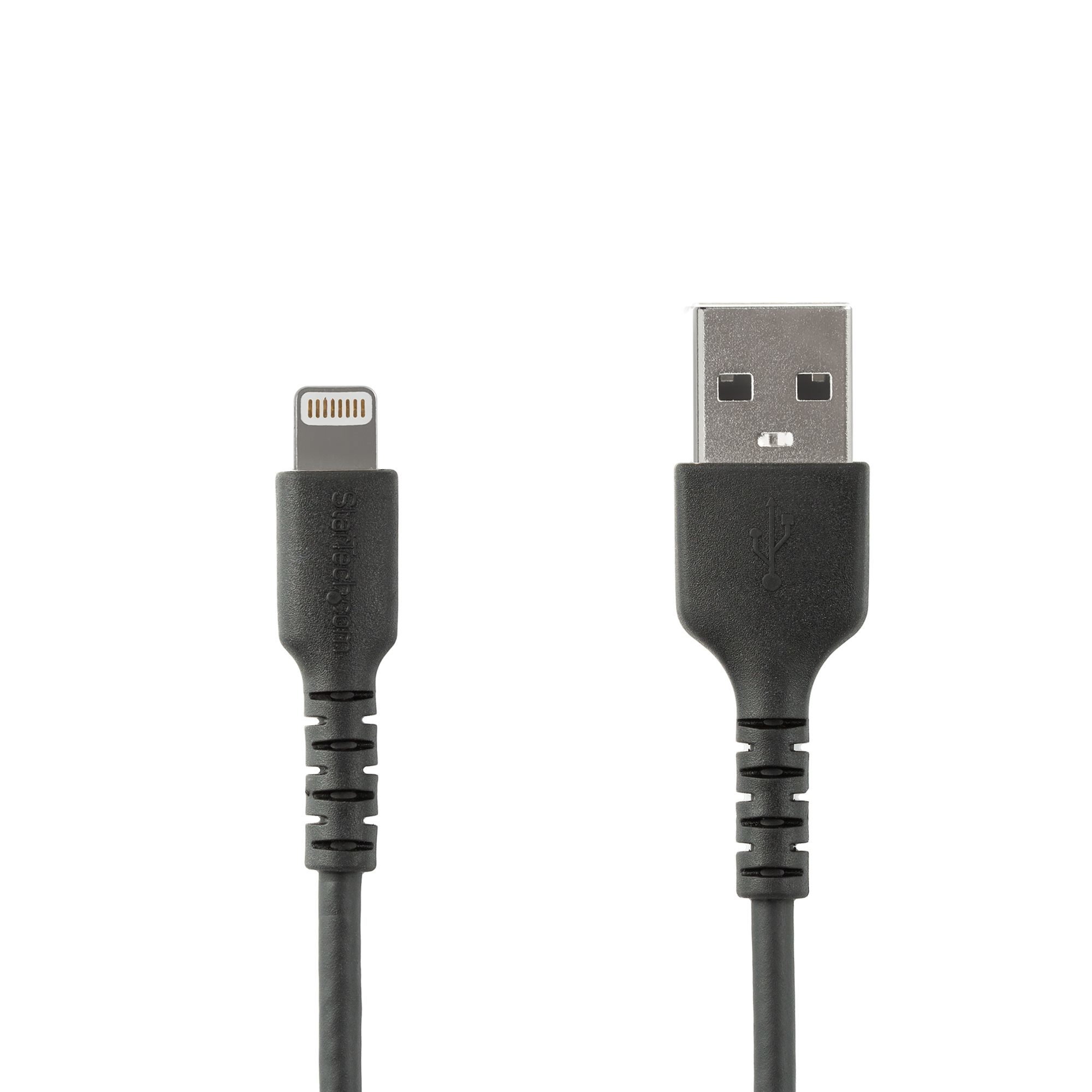 STARTECH.COM 2M/6FT DURABLE USB-A TO LIGHTNING CABLE MFI CERTIFIED, BLACK 2 YR STARTECH — view 2