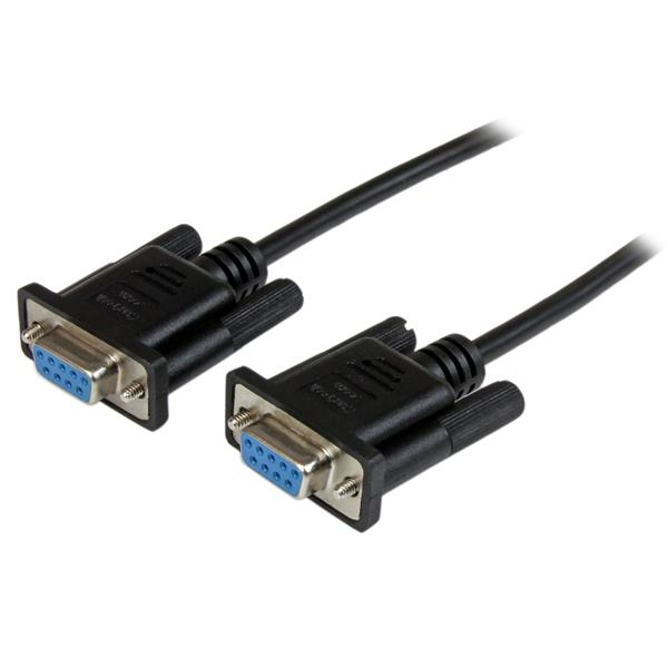 STARTECH.COM 1M BLACK DB9 RS232 SERIAL NULL MODEM CABLE F/F LTW STARTECH — view 2