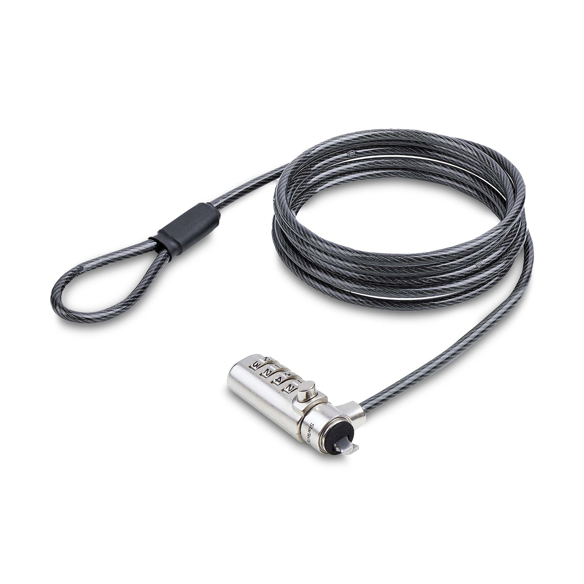 STARTECH.COM SLIM LOCK NOBLE WEDGE SLOT COMPATIBLE, 1.5M LOCKING CABLE, 2 YR STARTECH — view 2