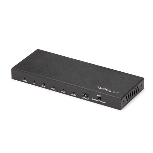 STARTECH.COM 4 PORT HDMI SPLITTER - 4K 60HZ - 1X4 WAY HDMI 2.0 SPLITTER 2 YR STARTECH — view 2