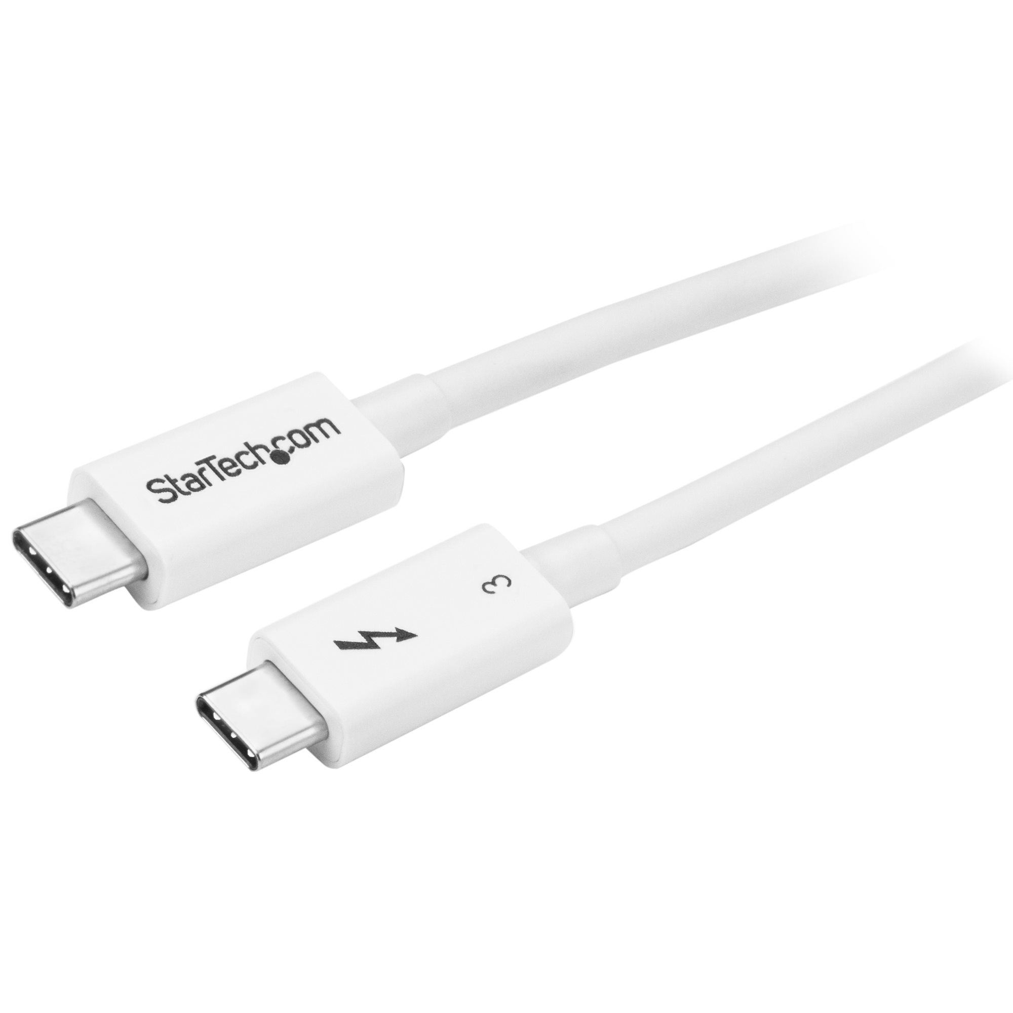 STARTECH.COM 0.5M THUNDERBOLT 3 CABLE 40GBPS - WHITE - THUNDERBOLT USB-C DP 2 YR STARTECH — view 2