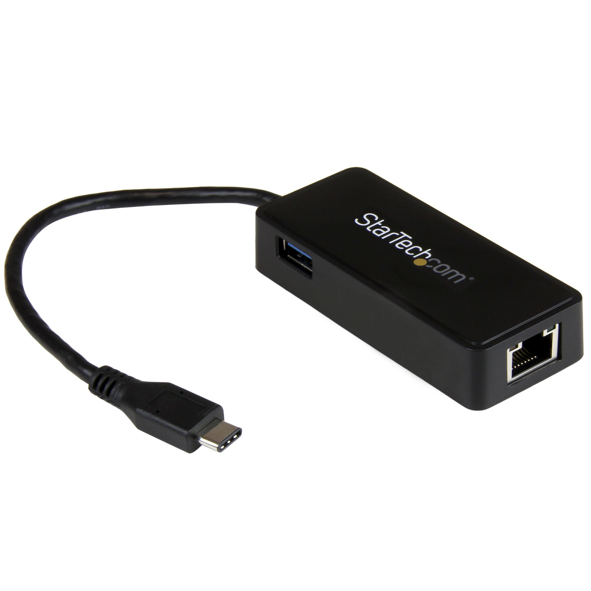 STARTECH.COM USB-C TO GIGABIT NETWORK ADAPTER W/ EXTRA USB PORT, 2 YR STARTECH — view 2