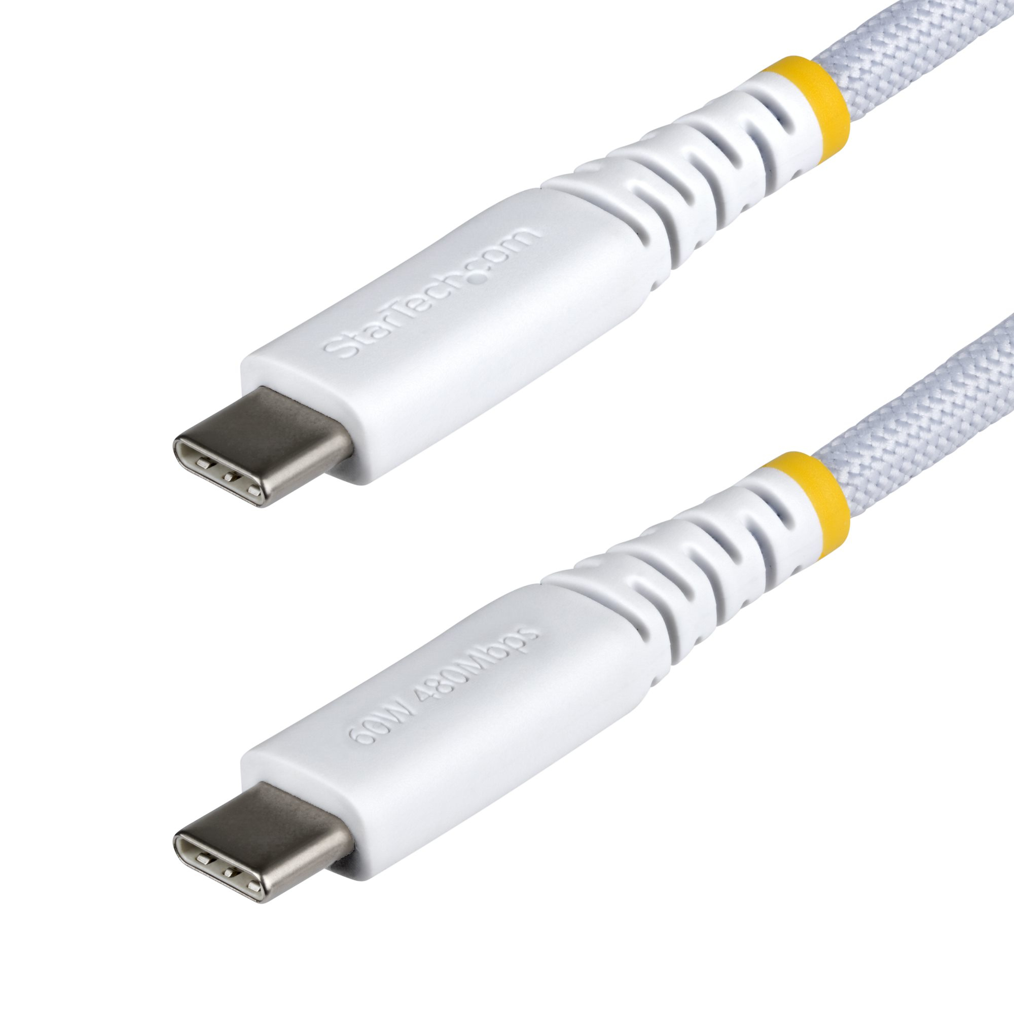 STARTECH.COM 1M (3.3FT) WHITE USB-C CHARGING CABLE, USB C CORD, 60W/3A PD, LTW STARTECH — view 2