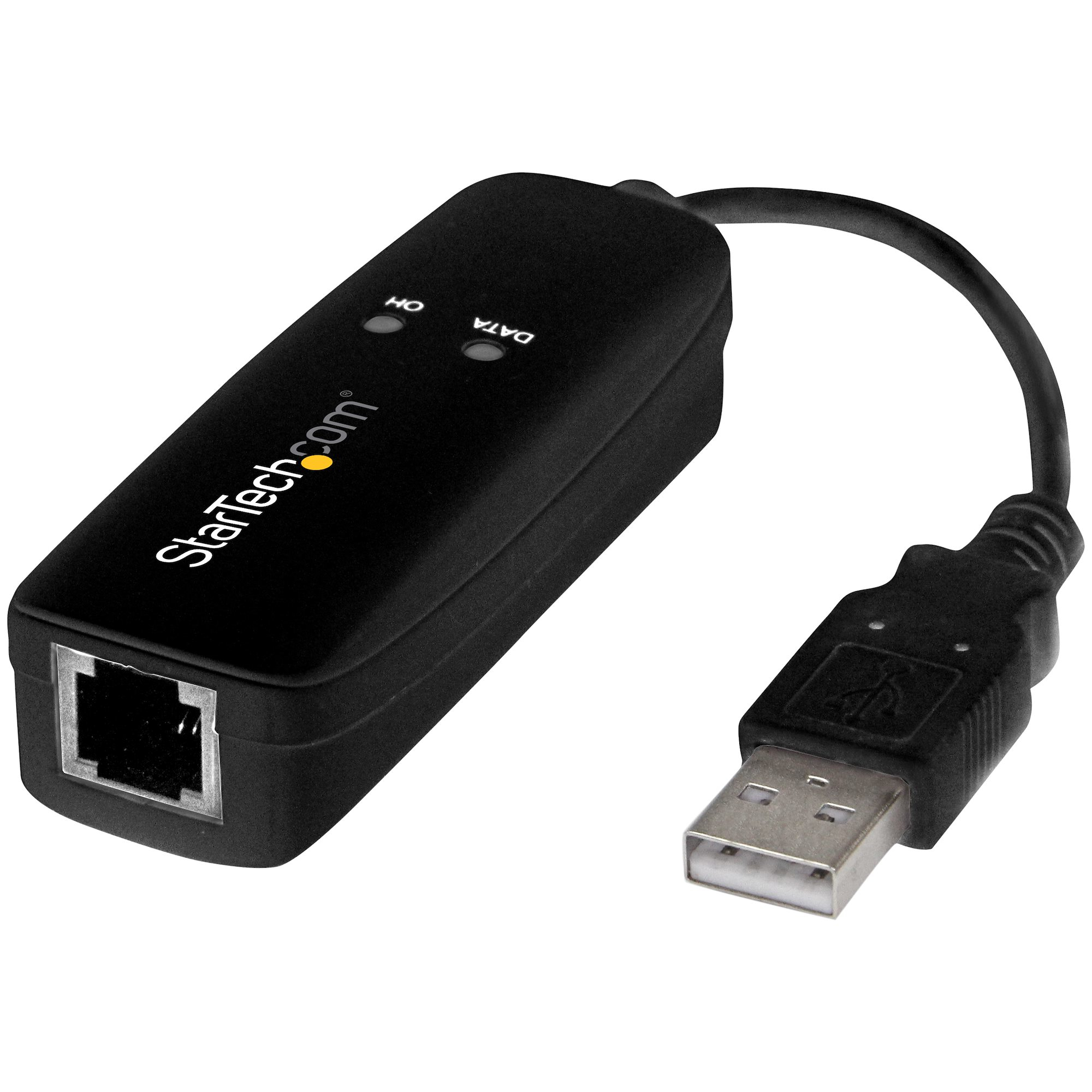 STARTECH.COM USB 2.0 FAX MODEM 56K V.92 EXTERNAL HARDWARE DIAL UP ADAPTER 2 YR STARTECH — view 2