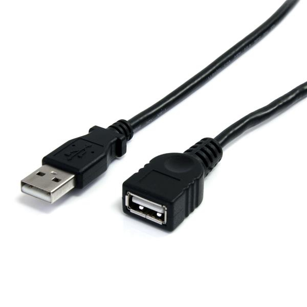 STARTECH.COM 10 FT BLACK USB 2.0 EXTENSION CABLE A TO A - M/F LTW STARTECH — view 2