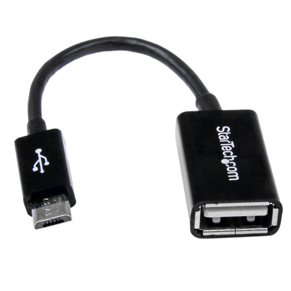 STARTECH.COM 5" MICRO USB OTG CABLE - MICRO USB MALE TO USB A FEMALE LTW STARTECH — view 2