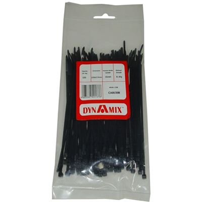 150mm x 2.5mm Cable Tie 100pk DYNAMIX — view 2