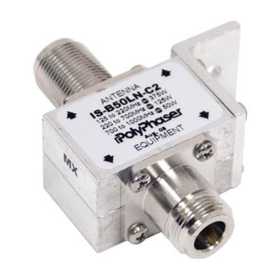 PolyPhaser IS-B50LN-C2-MA N-Male to N-Female 10MHz to 1GHz DC Coax Blocking Surge Protector PolyPhaser — view 2