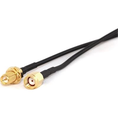 RP-SMA Male to RP-SMA Female Bulkhead 20cm LLC100 50 Ohm Coax Pigtail Go Wireless NZ — view 2