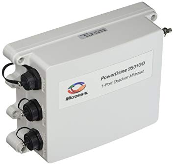 PowerDsine Outdoor 60W 802.3at Gigabit Midspan PoE 36-60VDC Input