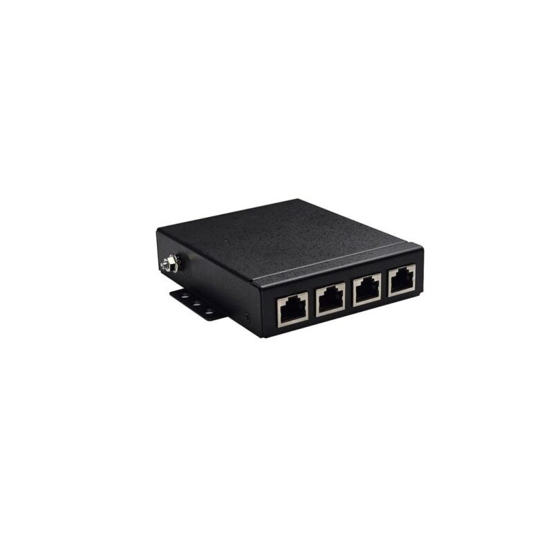 Tycon Systems 10G Ethernet 4 Port PoE Lightning/Surge Suppressor Protector