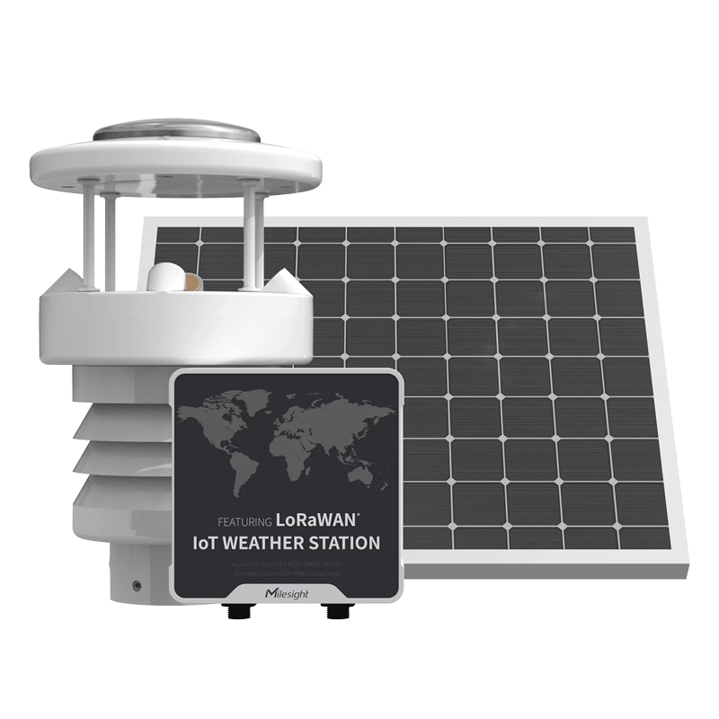 Milesight LoRaWAN AU915/AS923 IoT Weather Station Kit with Rainfall Monitoring