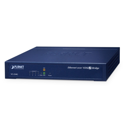 Planet VC-234G 4-Port 10/100/1000T Ethernet to VDSL2 Bridge - 30a profile w/ G.vectoring, RJ11 Planet — view 2