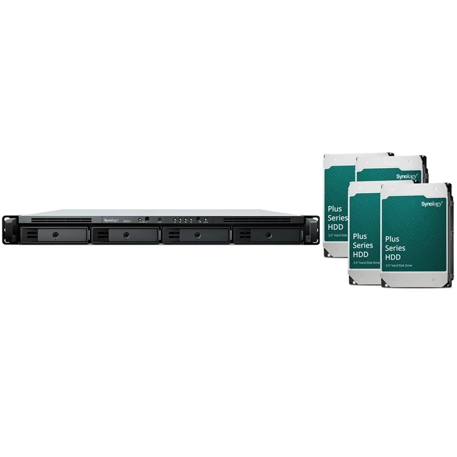 Synology RTG RS822+ 1U 4 Bay Rackmount NAS (32Tb) 4x Synology Plus Series 8Tb Synology — view 2