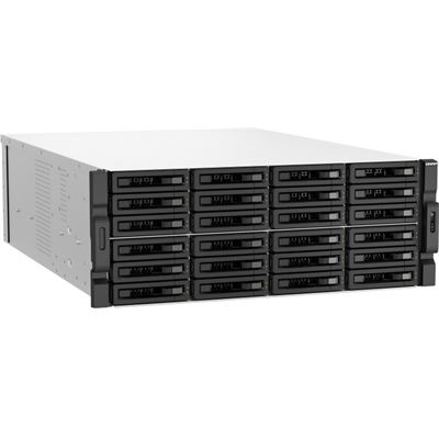 QNAP TS-h3087XU-RP-E2378-64G 30-Bay 4U rackmount NAS, Intel® Xeon® E-2378 8 cores / 16 threads 2.6 GHz processor (boost up to 4.8 GHz), 64 GB ECC DDR4, 24 x 2.5"/3.5" SATA 6Gbps HDD/SSD + 6 x 2.5" SATA 6Gbps, 2 x 10GBASE-T, 2 x 2.5GbE, 4 x USB 3.2 Ge QNAP — view 2