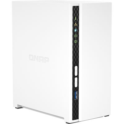 QNAP TS-233 2 bay ARM 4C 2.0GHz ; 2 x SATA 6Gb/s 3.5"/2.5"; 2GB RAM on-board; 1 x GbE ; 1 x USB3.2 Gen1 and 2 x USB2.0 QNAP — view 2