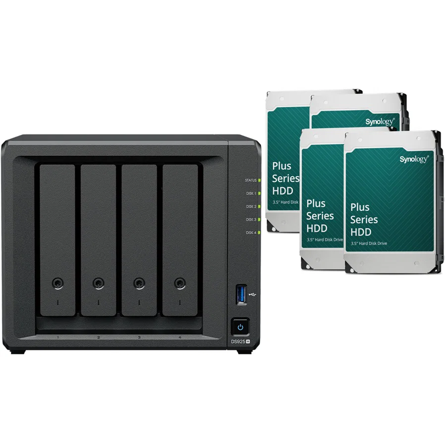 Synology DS925+ Desktop 4 Bay NAS RTG (16Tb) 4x Synology Plus Series 4Tb Synology — view 2