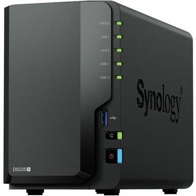Synology DS225+ Desktop 2 Bay NAS Diskless Synology — view 1