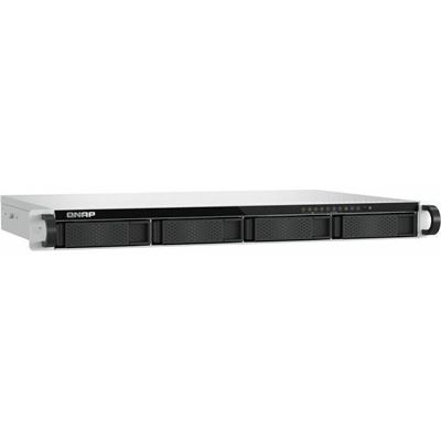 QNAP TS-h765eU-8G 1U 4-bay  3.5" SATA + 3 x E1.S/PCIe M.2 2280 short depth 12" rackmount NAS, Intel® Atom® x7405C quad-core, 8GB RAM SODIMM DDR5 (1 x DDR5 SODIMM slots, Max. 16GB), 2 x M.2 PCIe Gen3 x1 slots, 2 x 2.5GbE, 1 x USB 3.2 Gen1, 1 x USB 2.0 QNAP — view 2