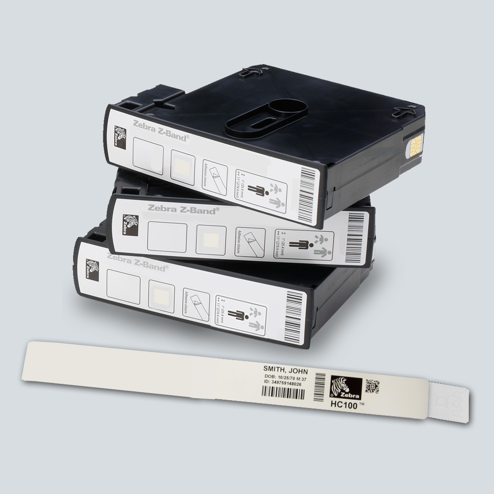 ZEBRA WRISTBAND POLYPROPYLENE 1X11IN (25.4X2 ZEBRA — view 2