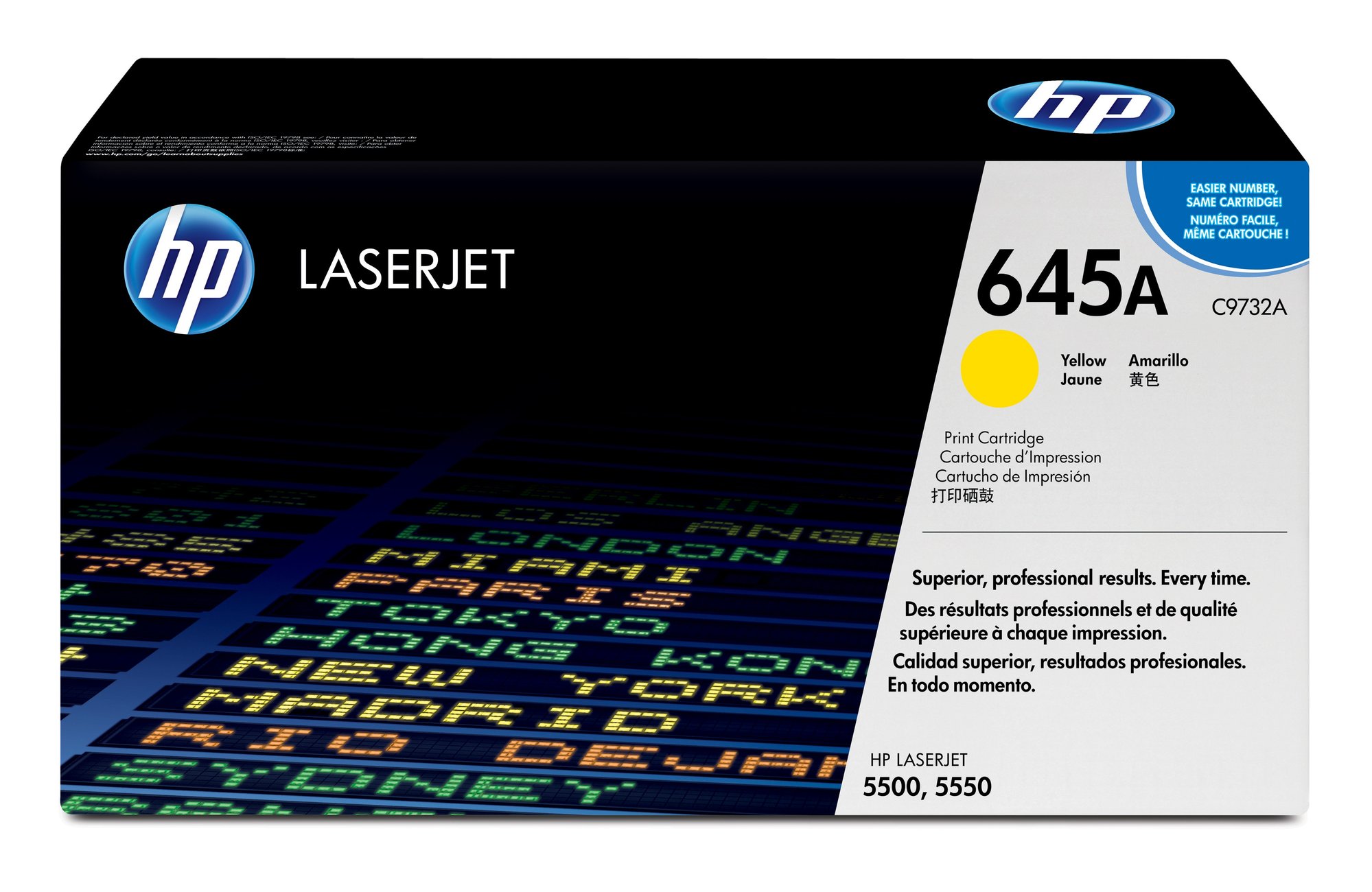 HP 645A YELLOW LJ TONER CART C9732A HP — view 2