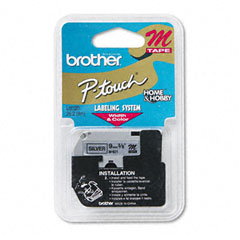 BROTHER 9MM BLK ON SLVR TAPE for PT65 PT85 PT100 BROTHER — view 2