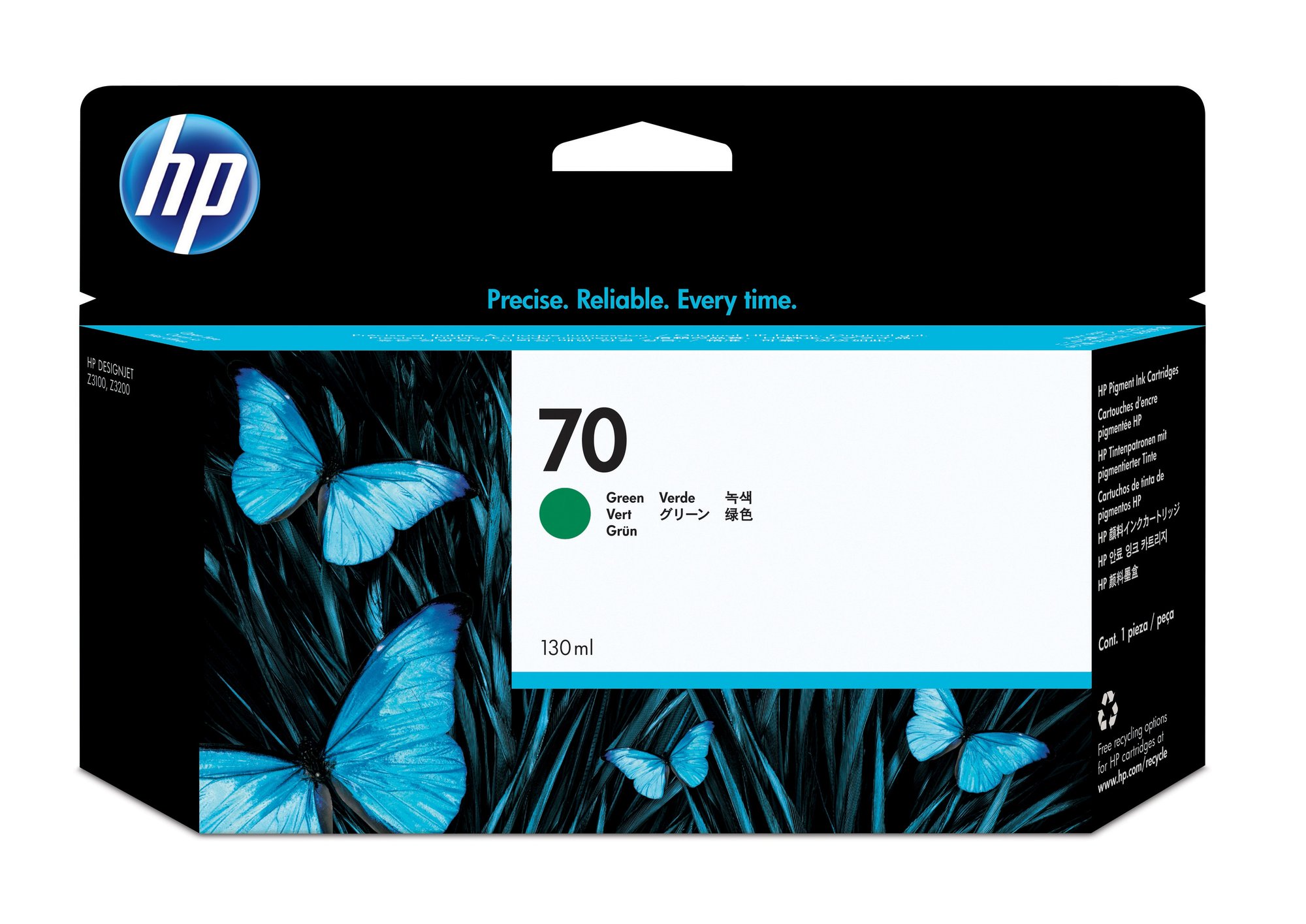 HP 70 130ml Green Ink Cartridge HP — view 2