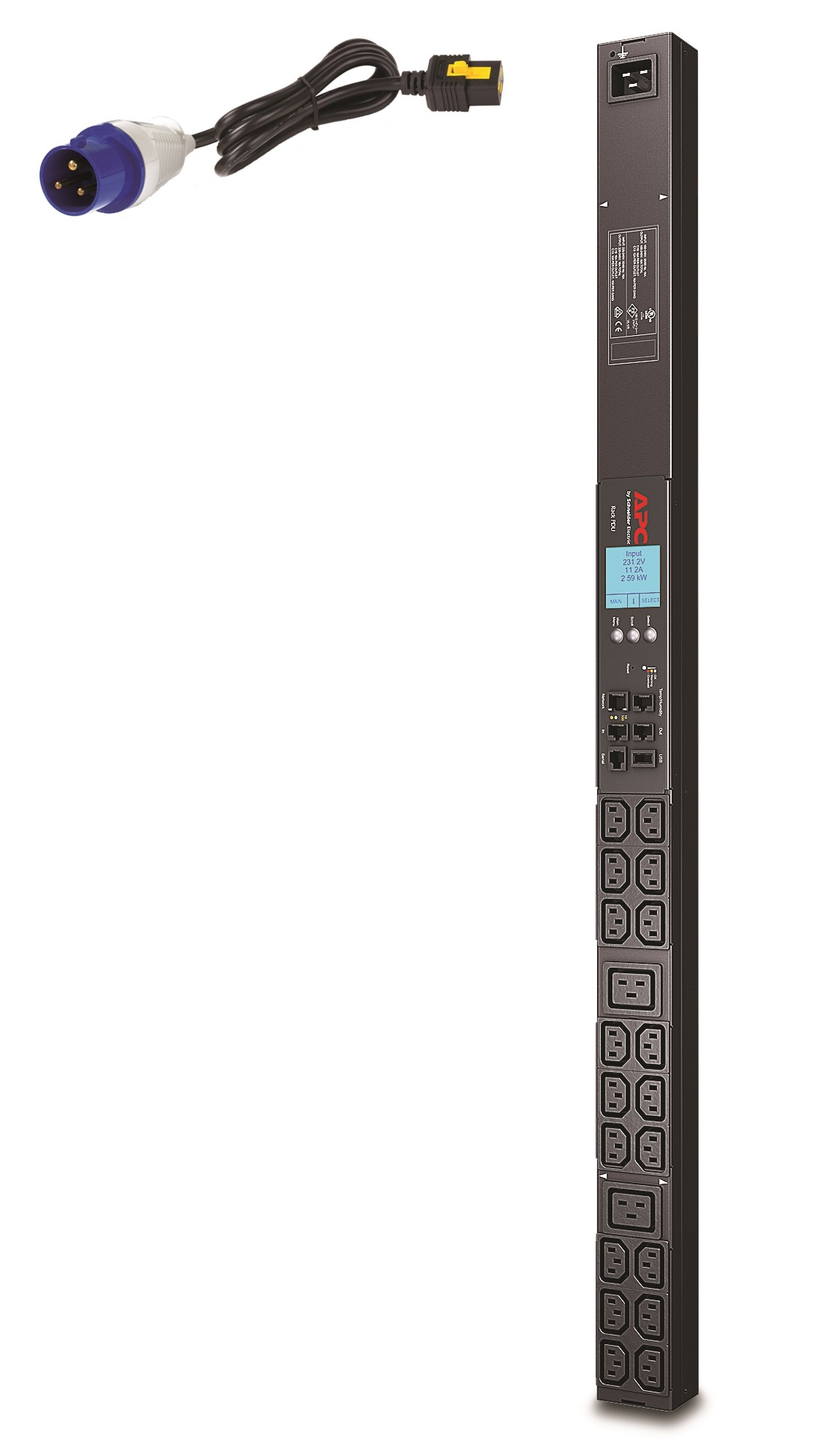 APC Rack PDU 2G. Metered. ZeroU. 16A. 230V. APC — view 2