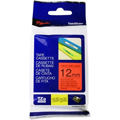 BROTHER TZe431 12mm x 8m Standard laminated Blac BROTHER — view 2