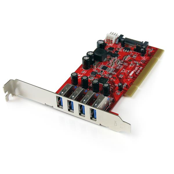 StarTech.com 4 Port PCI USB 3.0 Card w/ SATA Power StarTech.com — view 2