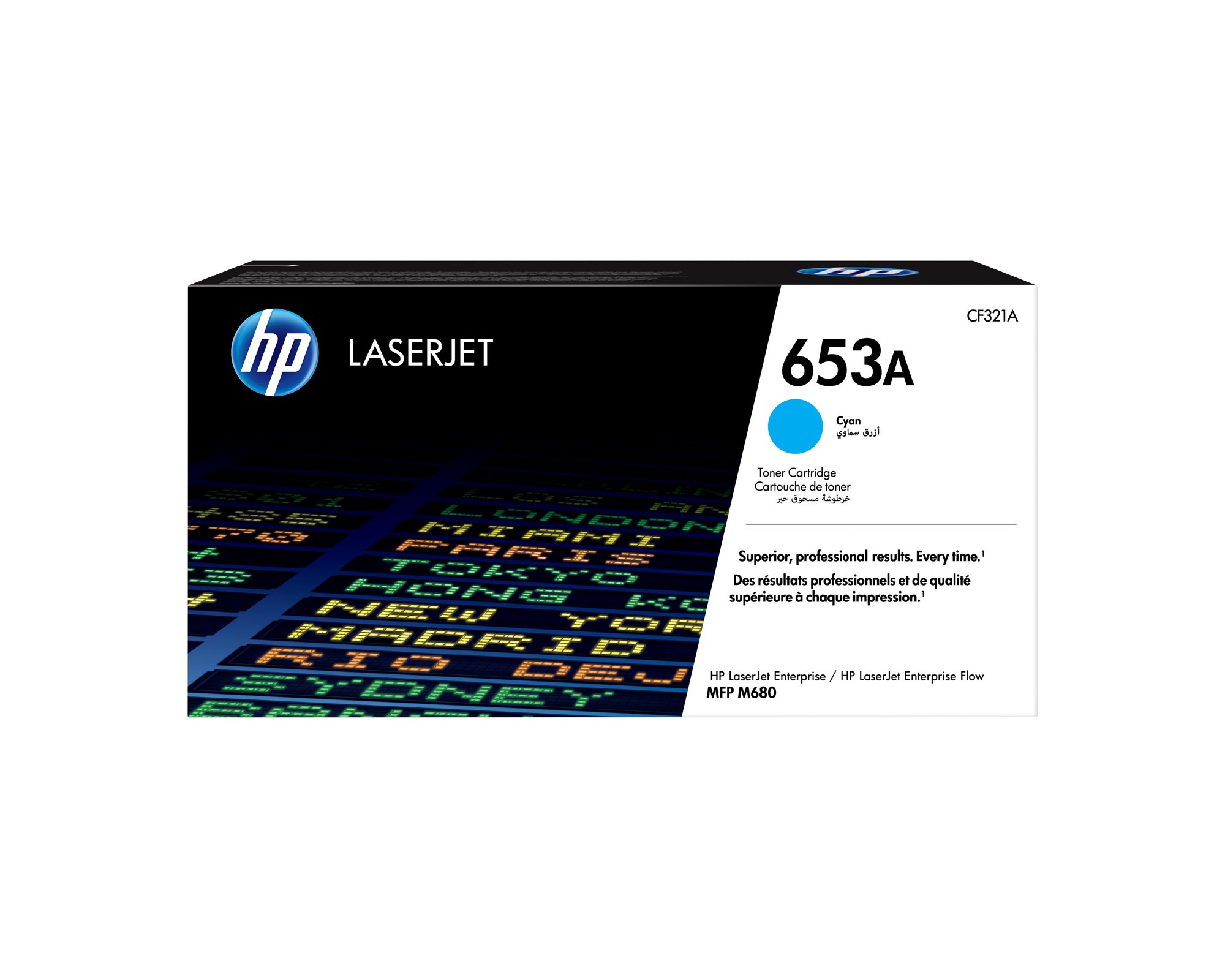 HP 653A CYAN LJ TONER CART CF321A HP — view 2