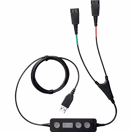 JABRA Supervisor cord 2xQD / USB UK version JABRA — view 2